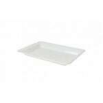 Fineline Settings RC472.WH, 14x10-inch Platter Pleasers Polystyrene White Rectangular Tray, 25/CS