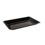 Fineline Settings RC473.BK, 12x18-Inch Platter Pleasers Black Plastic Rectangular Trays, 20/CS