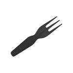 Fineline Settings SE1011.BK, 4-inch SelfEco PLA Compostable Black Mini Fork, 200/CS (Discontinued)