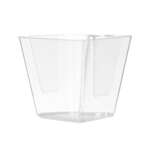 Fineline Settings SE1015.CL, 3 Oz 2.1x2-inch SelfEco PLA Compostable Clear Mini Cube, 200/CS (Discontinued)