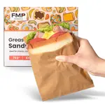 FMP 301585, 7x6x1-Inch Brown Waxed Bakery Sandwich Bag, 1000/CS