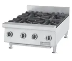 Garland GTOG24-4, 24-Inch Wide Heavy-Duty Gas Counter Hot Plate, NSF, AGA, CGA