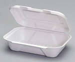 Genpak HF206, 9x6x3, Economy Bagasse Hinged Container, 200/CS