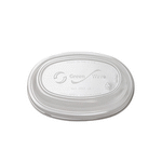 Green Wave International Green Wave BBDL-32, Repurpose Clear Oval PET Dome Lid For 32 Oz Burrito Bowl, 200/CS