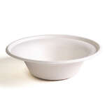 Green Wave International Green Wave PF-EV-BL12, 12 Oz Evolution White Bio Blended Fiber Bowl, 1000/CS