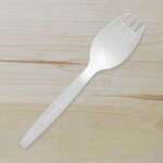 Green Wave SPORK-WHT Epoch White Full Size Bio Spork, 1000/CS