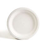 Green Wave International Green Wave TW-POO-001 6" Evolution White Bio Bagasse Round Plate, 1000/CS