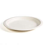 Green Wave TW-POO-010S 9" Evolution White Bio Bagasse Round Plate Std., 500/CS