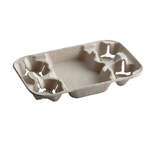 Green Wave International Green Wave TW-TOO-030 Fiber 4-Cup Carrier w/Tray for 8 to 22 Oz. Cups, 250/CS