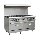 Hurakan HKN-XRFG60O10A, 60-Inch Heavy Duty Gas Range with 10 Burners