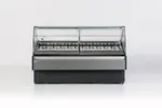 Hydra-Kool KFM-GL-80-S, 77-inch Curved Glass Gelato Case, 22 Pans