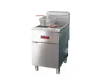 IKON IGF-40/40 Millivolt Control 4-Tube Split Tank Floor Fryer, 120,000 BTU
