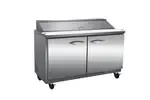 IKON ISP36 36-inch Double Door Standard Top Refrigerated Sandwich/Salad Prep Table, 10 Pans