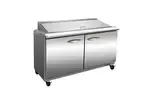 IKON ISP36M 36-inch Double Door Mega Top Refrigerated Sandwich/Salad Prep Table, 15 Pans