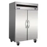 IKON IT56F 2 Solid Doors Upright Top Mount Freezer