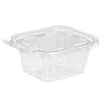 Inline TS16, 16 Oz 3.75x4.38-Inch Clamshell Rectangular Tamper Evident Clear PET Container, 240/CS