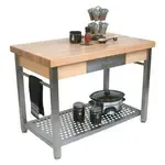 John Boos CUCG21, 60x28-Inch Cucina Grande Work Table (Special Order Item)