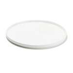 Kadra VK-00489, 10.75-Inch Aidan White Stackable Bone China Round Plate, EA