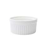 Kadra VL-0763-2, 7.5 Oz 4-Inch Vikko Lightning Porcelain White Round Ramekin, 72/CS
