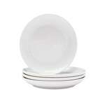Kadra VL-0952-7, 7-Inch Vikko Lightning Porcelain Coupe Round White Plate, 72/CS