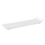 Kadra VL-2009-10, 10-Inch Vikko Lightning Porcelain White Rectangular Plate with Lifted Edge, 60/CS