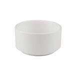 Kadra VT-1254, 14 Oz 4.2-Inch Vikko Thunder Porcelain White Matte Round Modern Soup Bowl, 36/CS