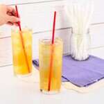 Karat KEC9200R, 9-Inch Red PLA Wrapped Jumbo Straw, 4800/CS