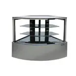 Kool-It KBF-60C, 59-inch Refrigerated Curved Glass Corner Display Case