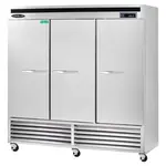 Kool-It KВЅR-3, 81-inch 3 Solid Doors Upright Bottom Mount Refrigerator