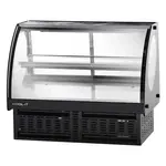 Kool-It KCD-48 48-inch Refrigerated Curved Glass Countertop Display Case