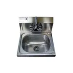 L&J WHS-01, 16-Inch Stainless Steel Wall Hung Hand Sink with Faucet