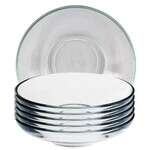 LAV AJD268, 4.33-Inch Ajda Round Glass Turkish Teacup Saucer, EA