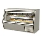 Leader ERCD72ES, 72-Inch Refrigerated Slanted Glass Counter Deli Case with 1 Shelf