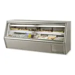 Leader ERCD96ES, 96-Inch Refrigerated Slanted Glass Counter Deli Case with 1 Shelf