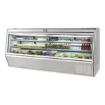 Leader ERHD118ES, 118-Inch Refrigerated Slanted Glass High Deli Case with 2 Shelves