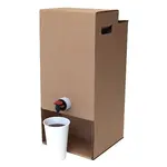 Levin Brothers Paper 7150LBP Levin Brothers Kraft 3 Gallon Beverage On The Move Box, 10/CS