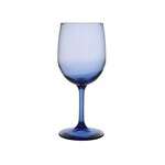Libbey NIB, 13 Oz Montibello Mediterranean Blue Wine Glasses NOS, Set of 8