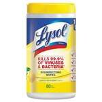 Lysol 77182, Lemon & Lime Blossom Scent Sanitizing Wipes, 80/PK, 6/CS
