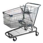 M. Fried Store Fixtures M.Fried Store Fixtures SC84, Large Metal Wire Shopping Cart, 160 Liter
