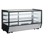 Marchia Display Company Marchia MDC260-ST, 48-Inch Countertop Refrigerated Straight Glass Bakery Display Case with LED Lighting