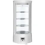 Marchia Display Company Marchia MDCR78-W, White Countertop Rotating Refrigerated Bakery Display Case with LED Lighting