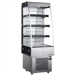 Marchia Display Company Marchia MDS250 24-inch Open Air Refrigerated Display Merchandiser, 76-inch Height S/S