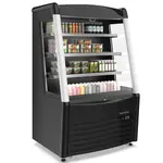 Marchia Display Company Marchia MDS390-B, 36-inch Black Air Open Refrigerated Display Merchandiser, 60-inch Height S/S