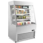 Marchia Display Company Marchia MDS390-SS, 36-Inch Stainless Steel Open Air Cooler Grab and Go Refrigerator