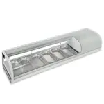 Marchia Display Company Marchia MSU160S, 60-Inch Refrigerated 6-Pan Sushi Display Case, Silver
