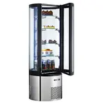 Marchia Display Company Marchia MVSR400 Vertical Standing Refrigerated Bakery Display, Curved Glass