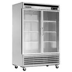 Maxximum Maxx Cold MXCR-49GDHC Reach-In Refrigerator, Glass Door, Bottom Mount