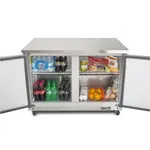 Maxx Cold MXCR48UHC Undercounter Refrigerator, Double Door