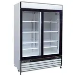 Maxximum MXM2-48F, 48CFT 2 Section Glass Doors Freezer Merchandiser