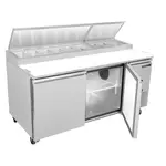 Maxximum Maxx Cold MXSPP70HC 70-Inch Wide Pizza Prep Table, Double Door